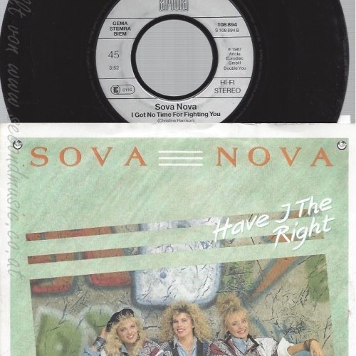 7" SOVA NOVA -- HAVE THE RIGHT- SINGLEFACTS