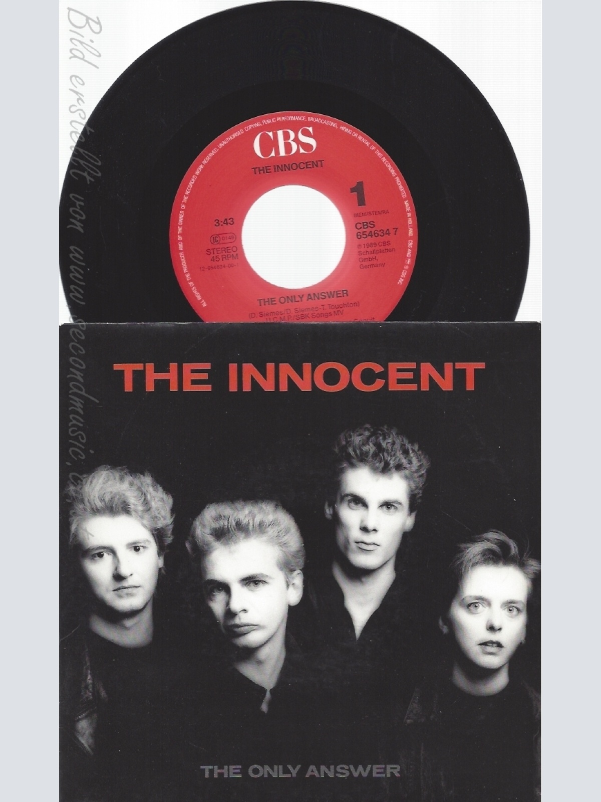 7" THE INNOCENT -- THE ONLY ANSWER