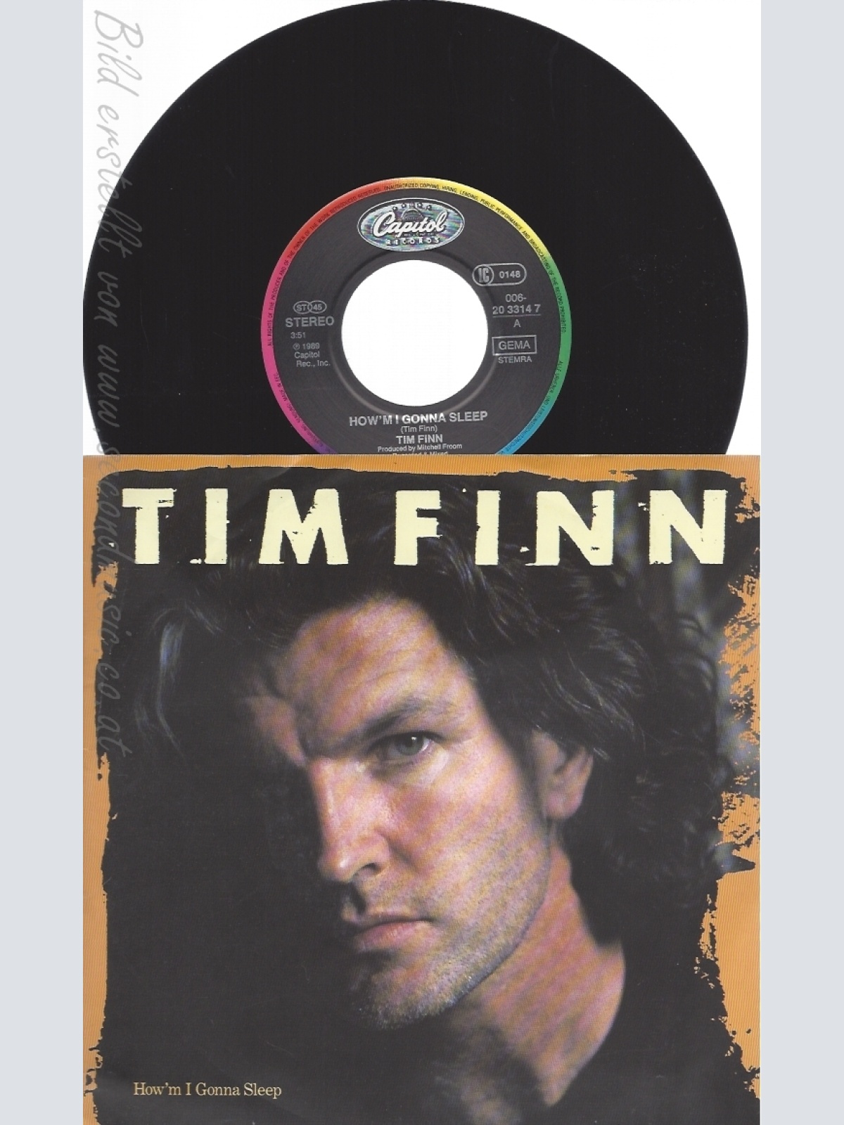 7" TIM FINN -- HOW M I GONNA SLEEP
