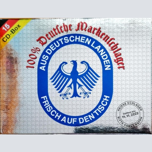15xCD, Comp, S/Edition + Box Various - 100% Deutsche Markenschlager