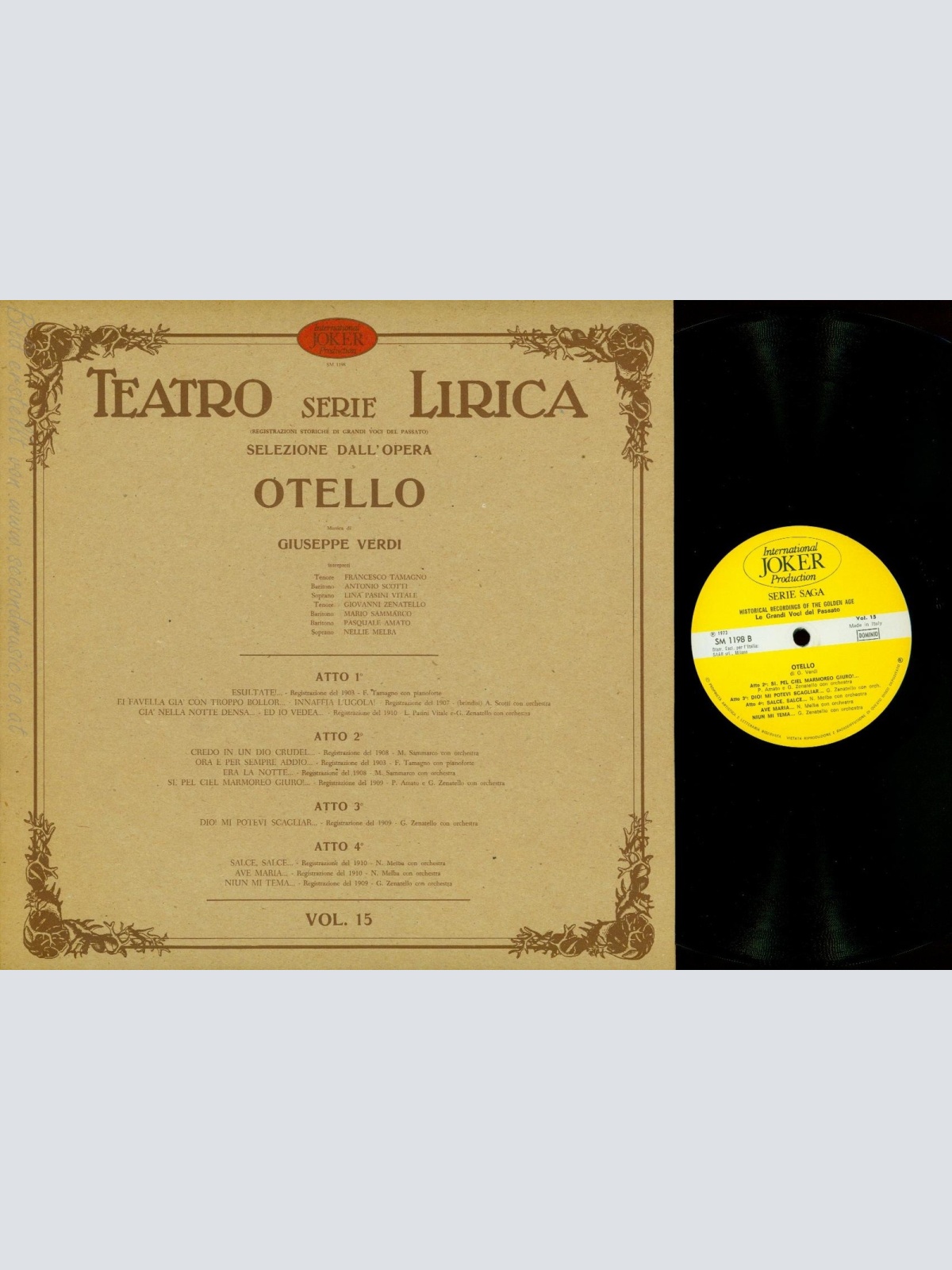 LP--OTELLO --GUISEPPE VERDI