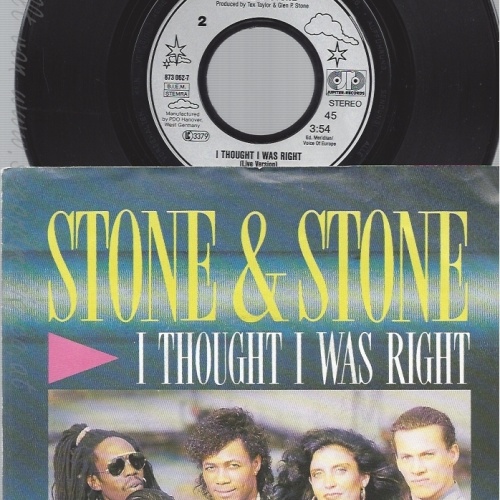 7" -- STONE & STONE --I THOUGHT I WAS RIGHT -- MIT INFO