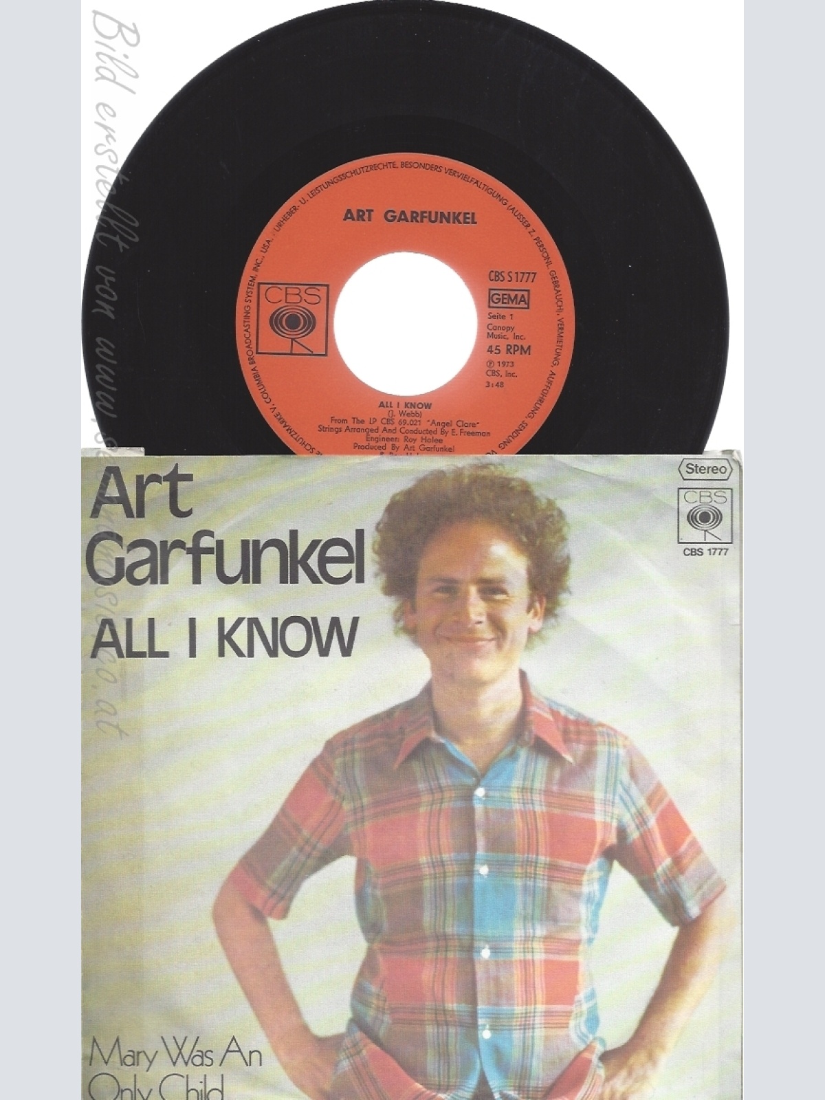 7" ART GARFUNKEL-- ALL I KNOW