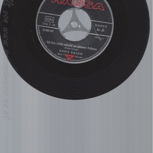 7" CHRIS BALDO -- ICH BIN NICHT SCHULD AN DEINEN TRÄNEN