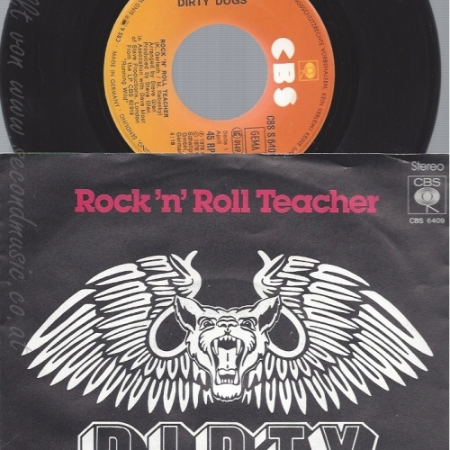 7" DIRTY DOGS--ROCK N ROLL TEACHER