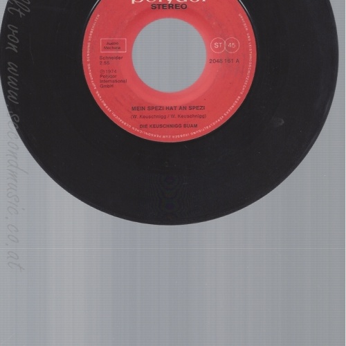 7" DIE KEUSCHNIGG BUAM--MEIN SPEZI HAT AN