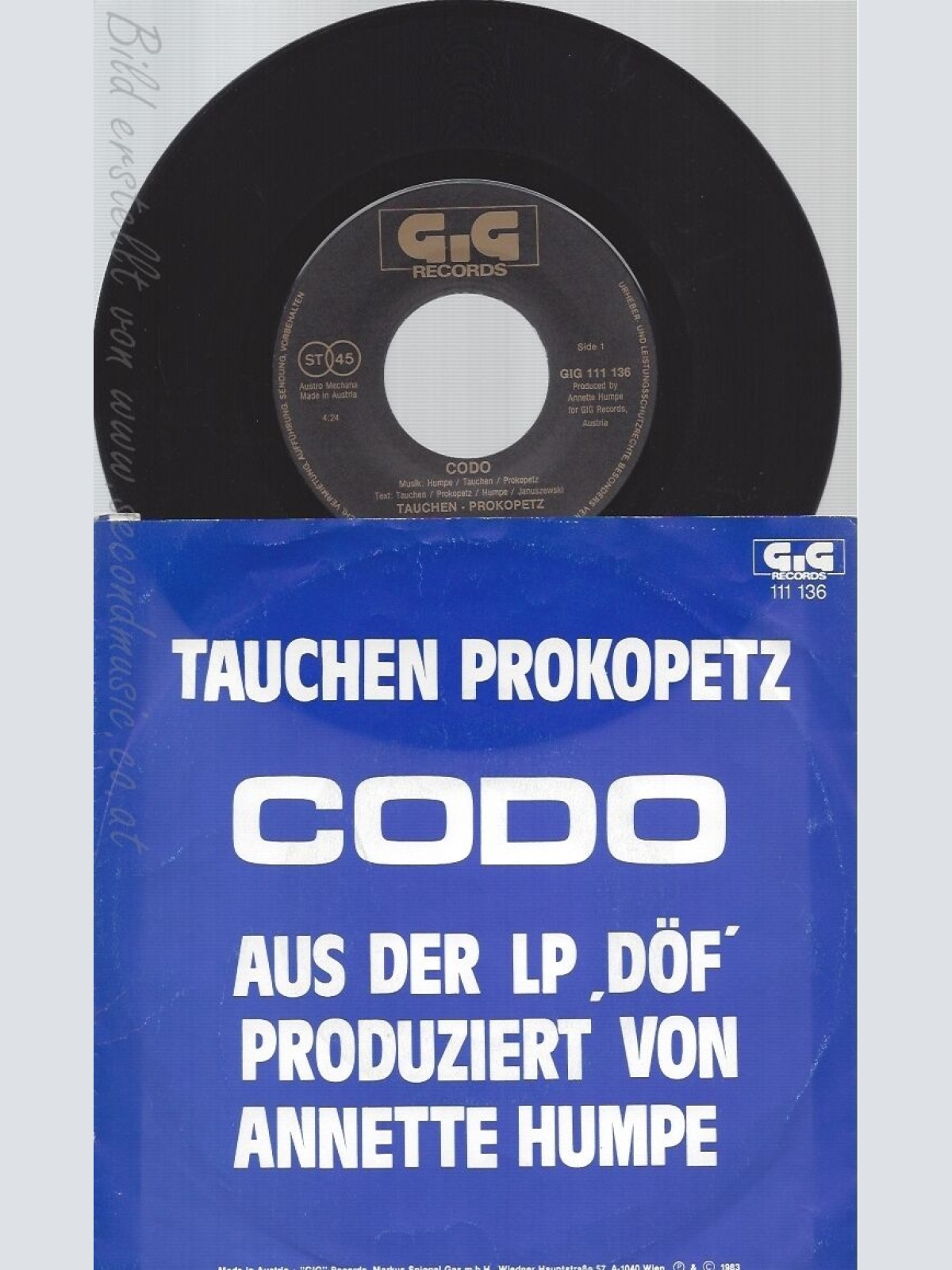 7" TAUCHEN PROKOPETZ-- CODO--DÖF