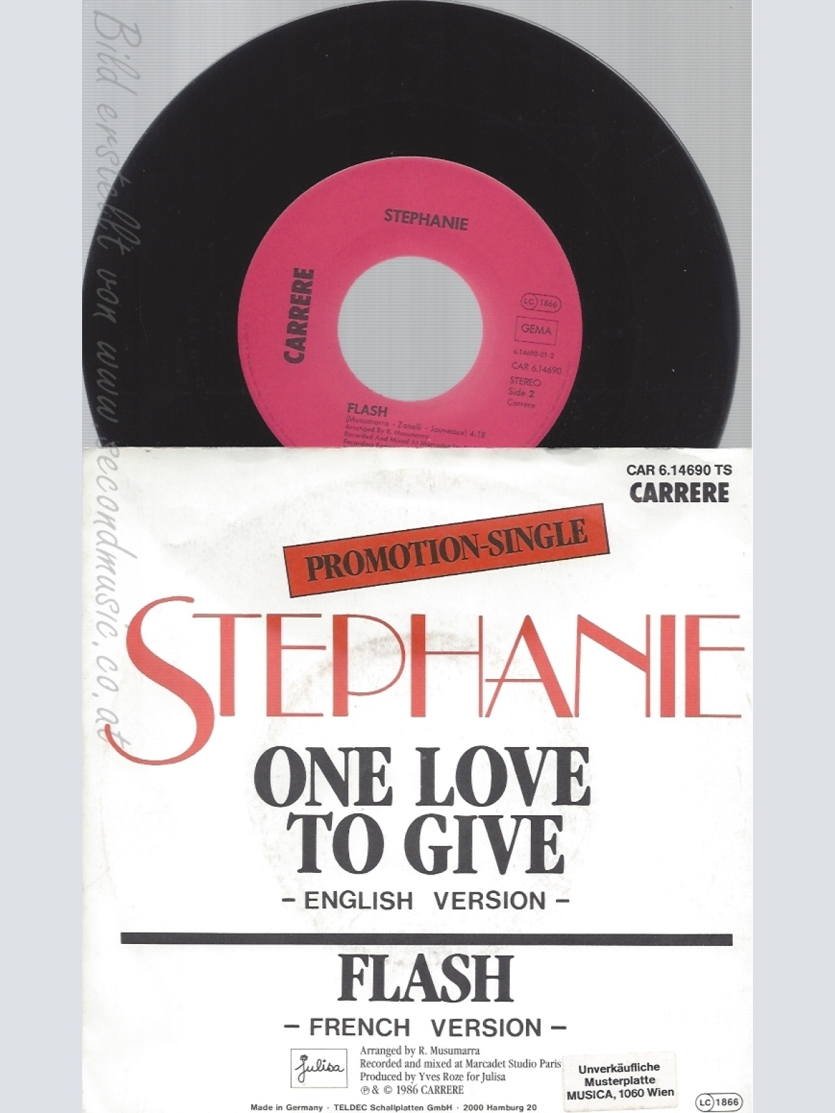 7" STEPHANIE -- ONE LOVE --PROMOTION SINGLE
