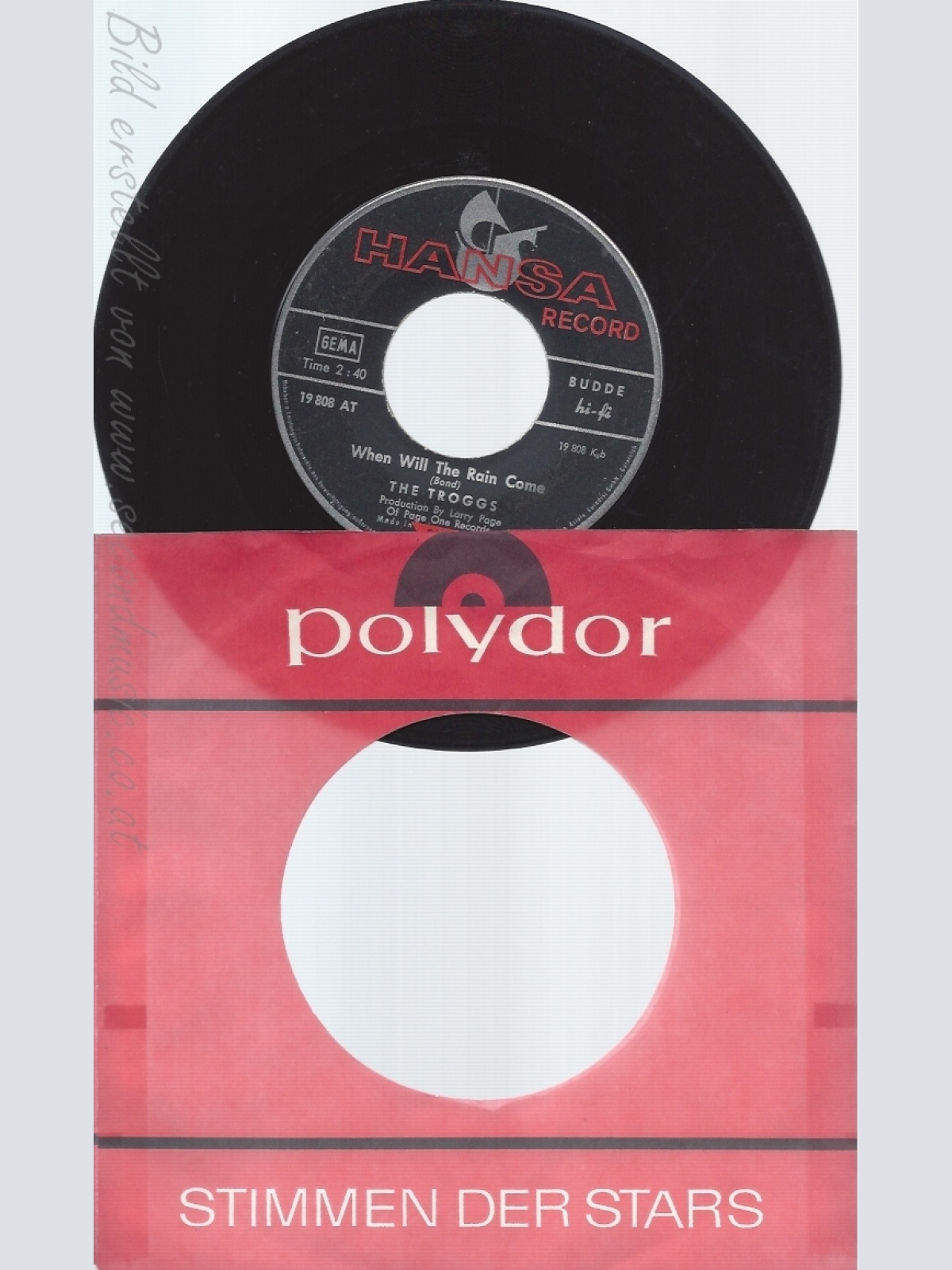 7" THE TROGGS -- WHEN WILLL THE RAIN COME