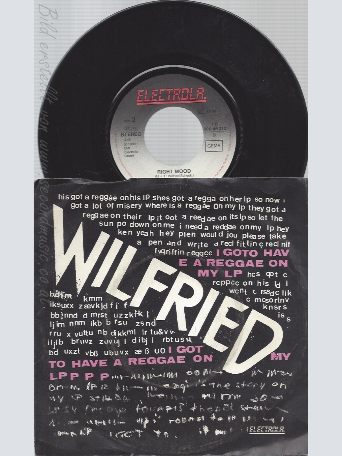 7" WILFRIED-- I GOTO HAVE REGGAE ON MY LP