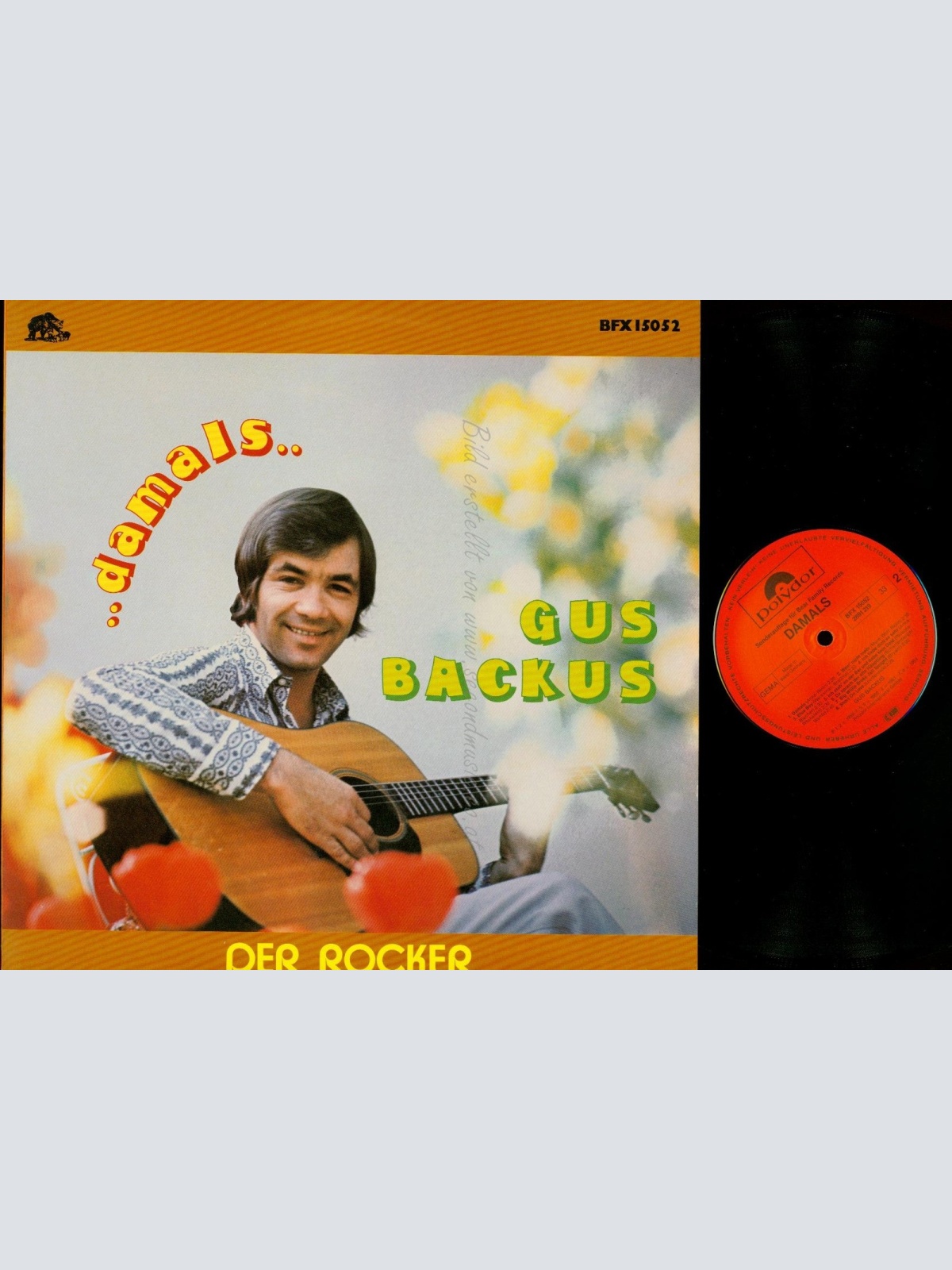 LP-- GUS BACKUS --DER ROCKER--DAMALS--BEAR FAMILY
