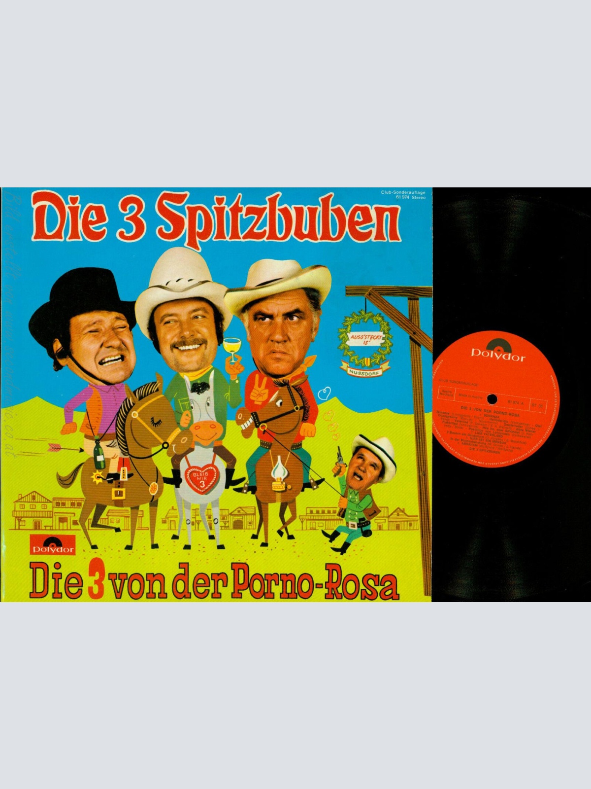 LP-- DIE 3 SPITZBUBEN-- DIE 3 VON DER PORNO ROSA