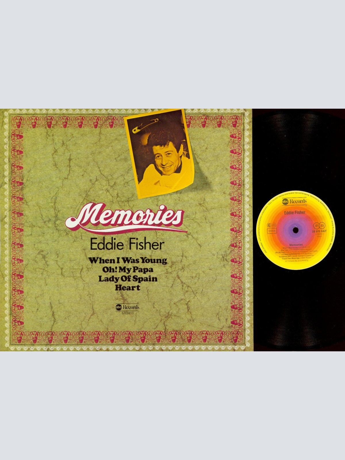 LP--EDDIE FISHER-- WHEN I WAS YOUNG