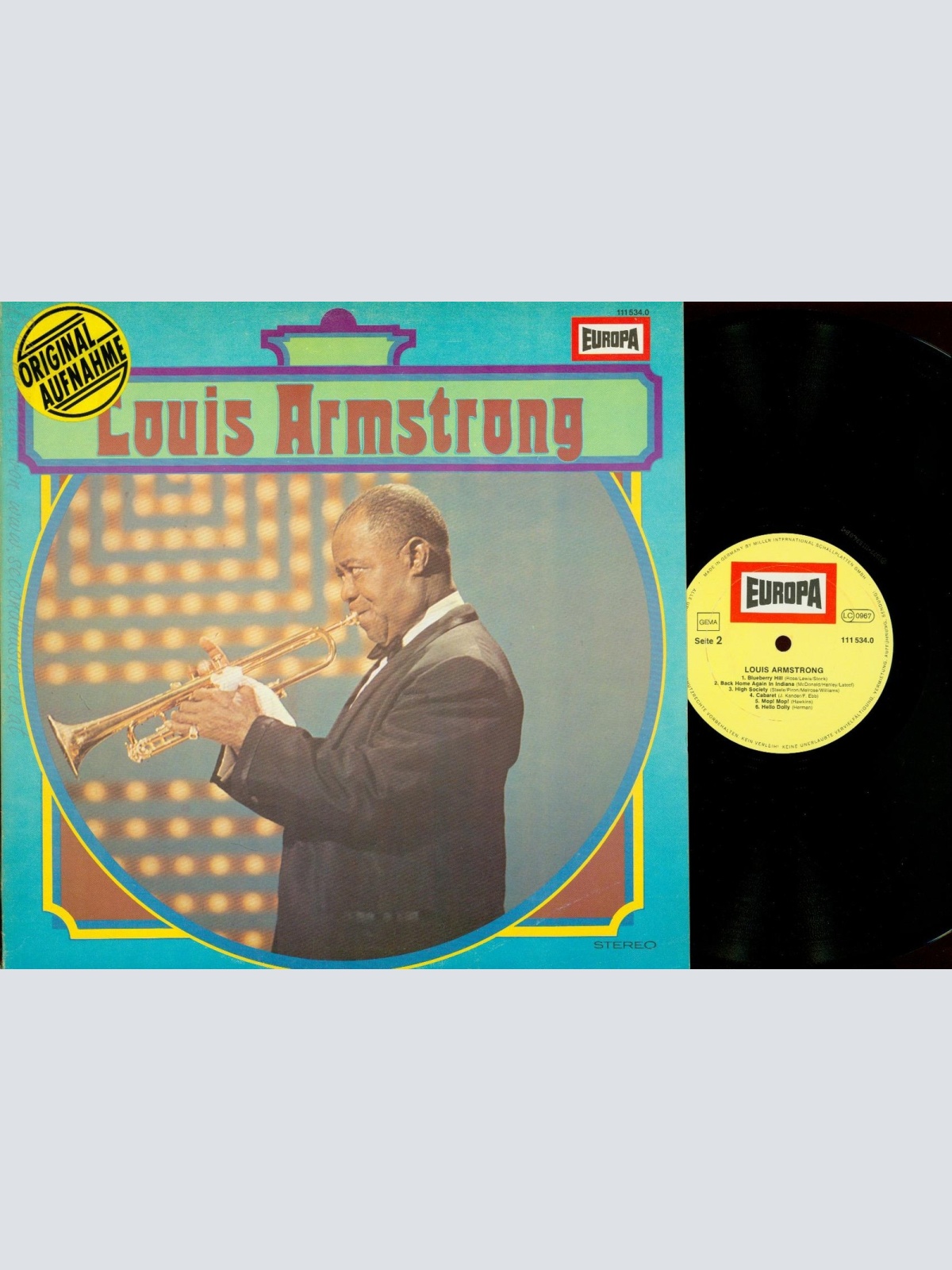 LP--LOUIS ARMSTRONG--SAME--EUROPA