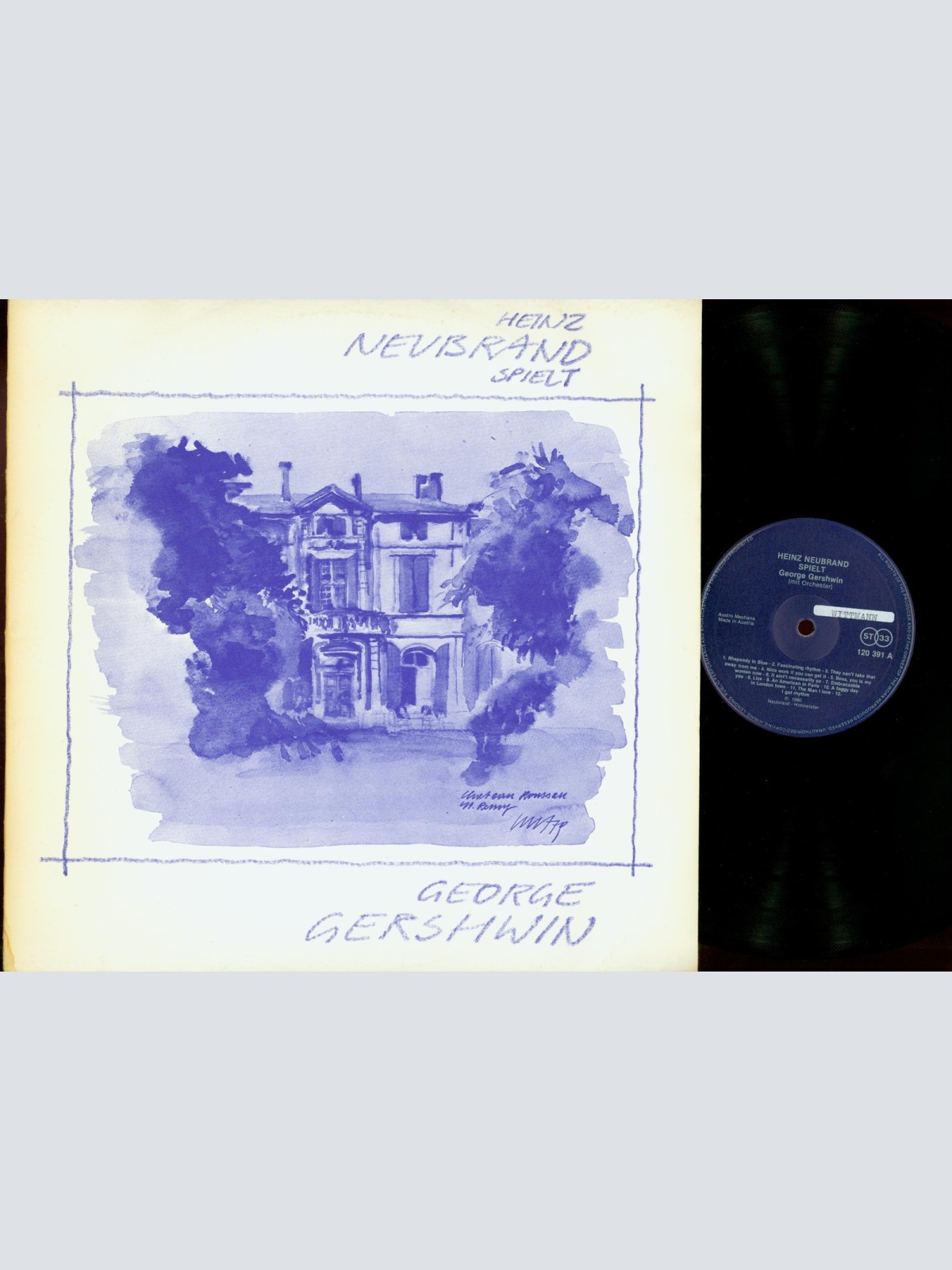 LP--HEINZ NEUBRAND SPIELT GEORGE GERSHWIN