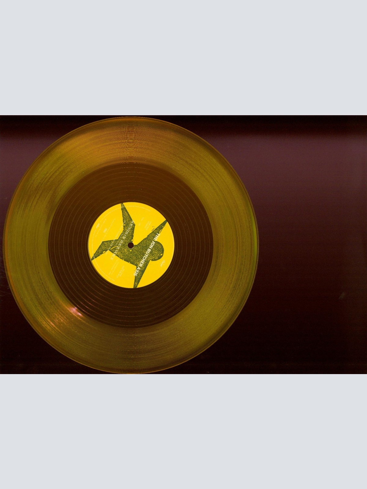 MAXI SINGEL --THE JON BUTCHER AXIS-- YELLOW VINYL-SOUND OF YOUR VOICE