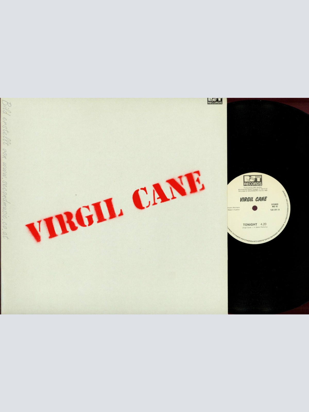 LP-VIRGIL CANE-- RST RECORDS--RAR