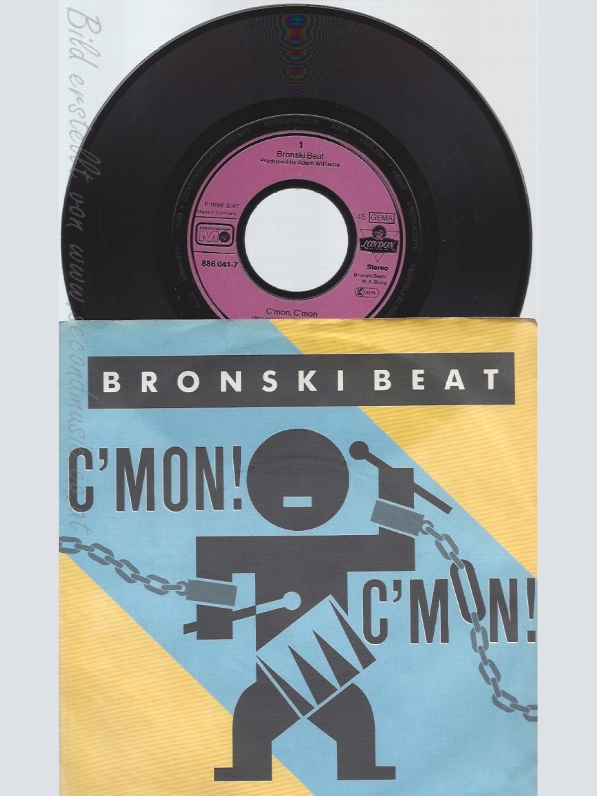 7" BRONSKI  BEAT -- C MON