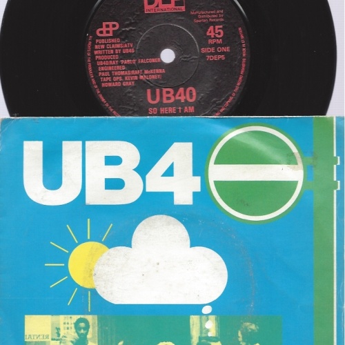 7" UB 40 -- SO HERE I AM --