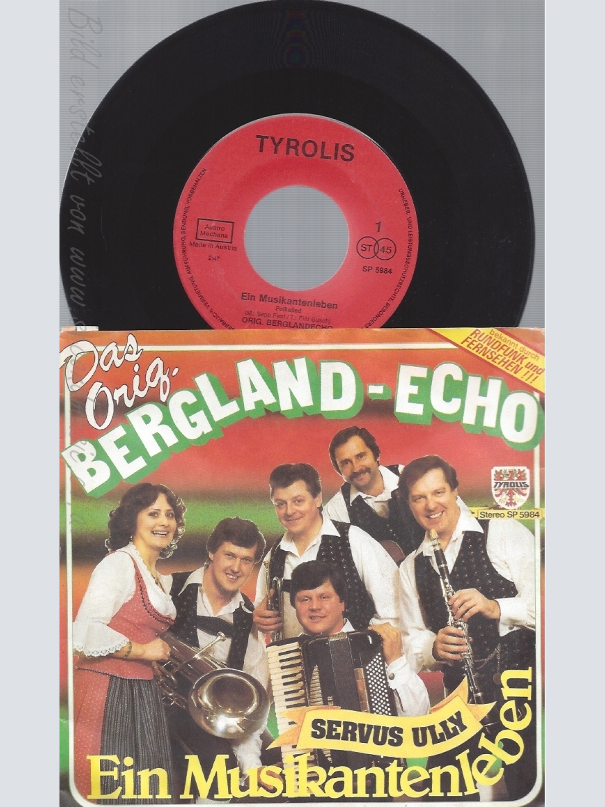 7" DAS ORIG BERGLAND ECHO--EIN MUSIKANTENLEBEN