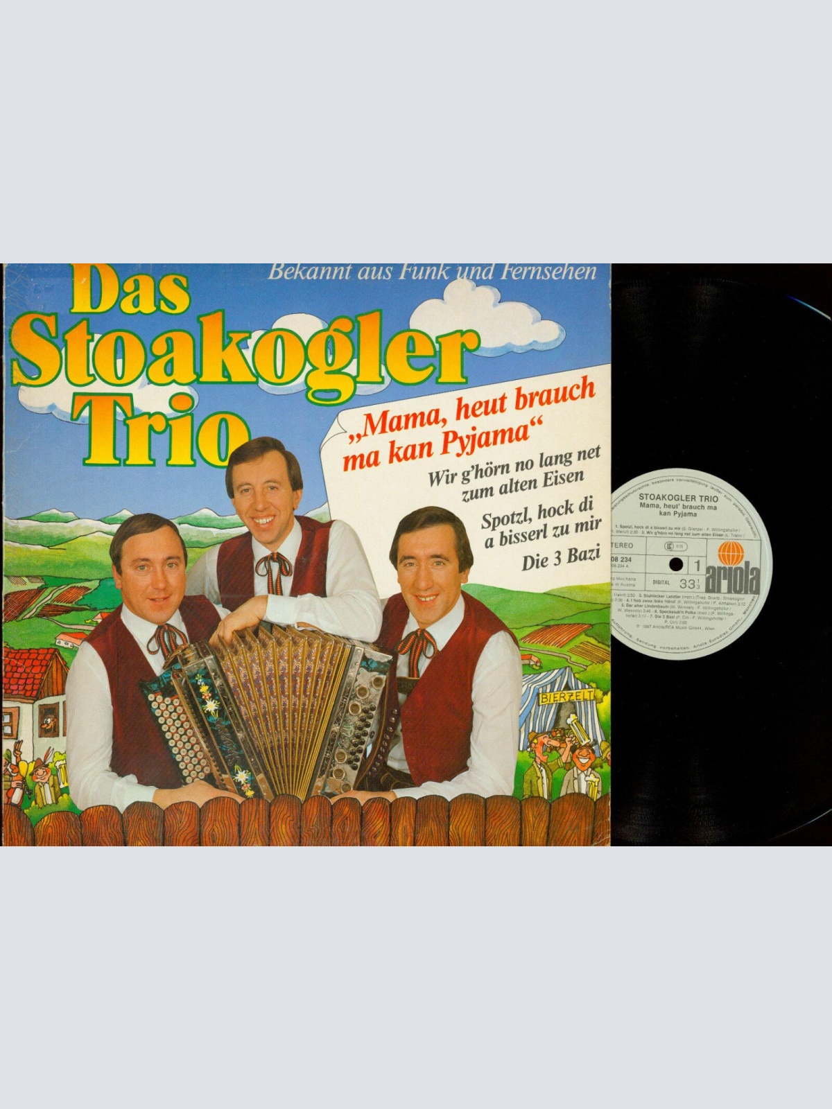 LP--STOAKOGLER TRIO--MAMA HEUT BRAUCH MA KAN PYJAMA--