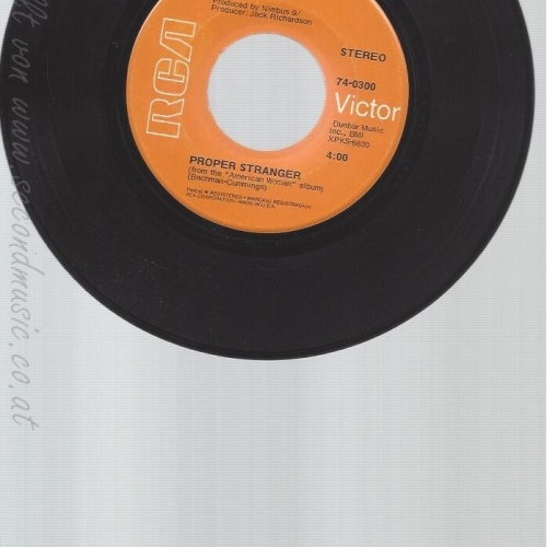 7" THE GUESS WHO-- NO TIME --PROPER STRANGER --