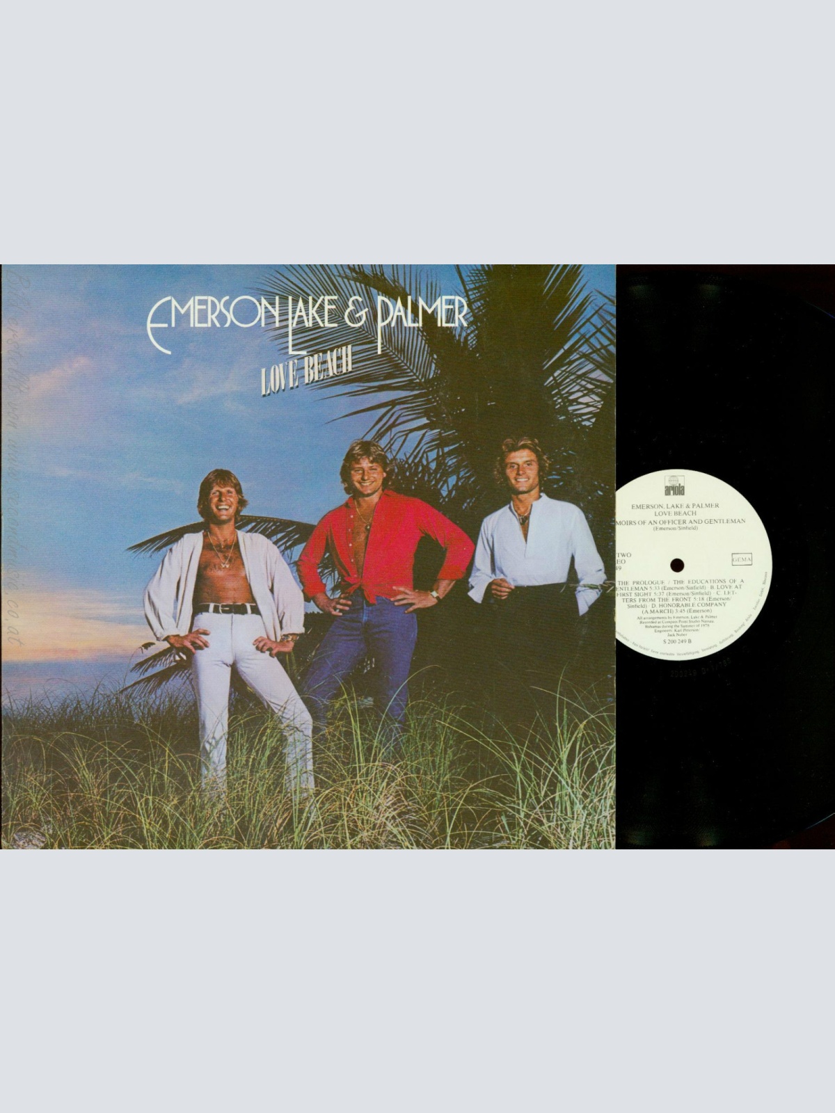 LP--EMERSON LAKE & PALMER--LOVE BEACH