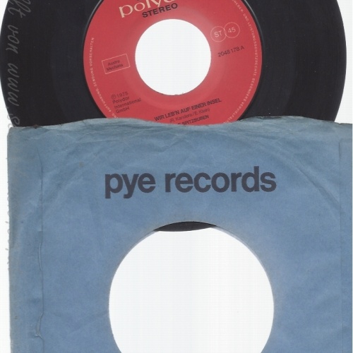 7"DIE SPITZBUBEN--WIR LEB'N AUF EINER INSEL