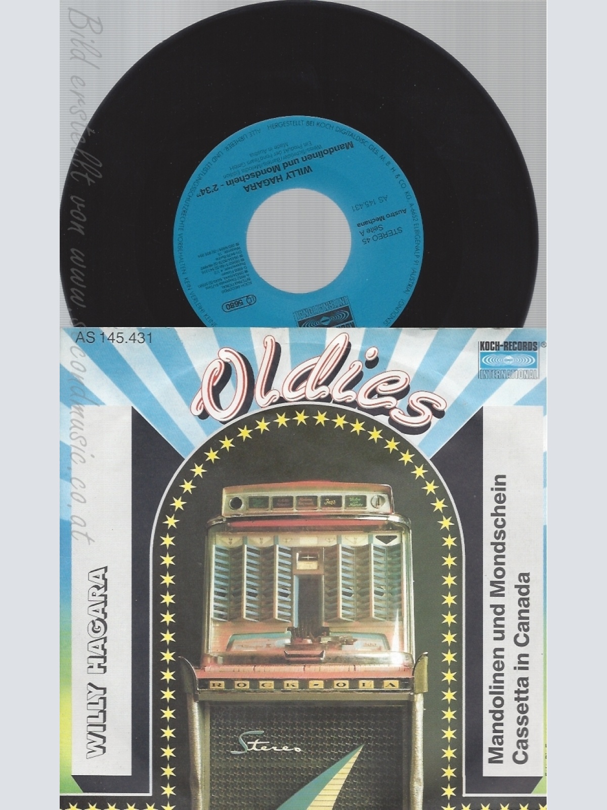 7"WILLY HAGARA--MANDOLINEN UND MONDSCHEIN