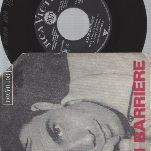 7"ALAIN BARRIERE--ADIEU LA BELLE--1954