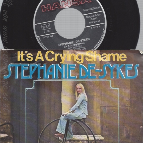 7"STEPHANIE DE-SYKES--IT'S A CRYING SHAME