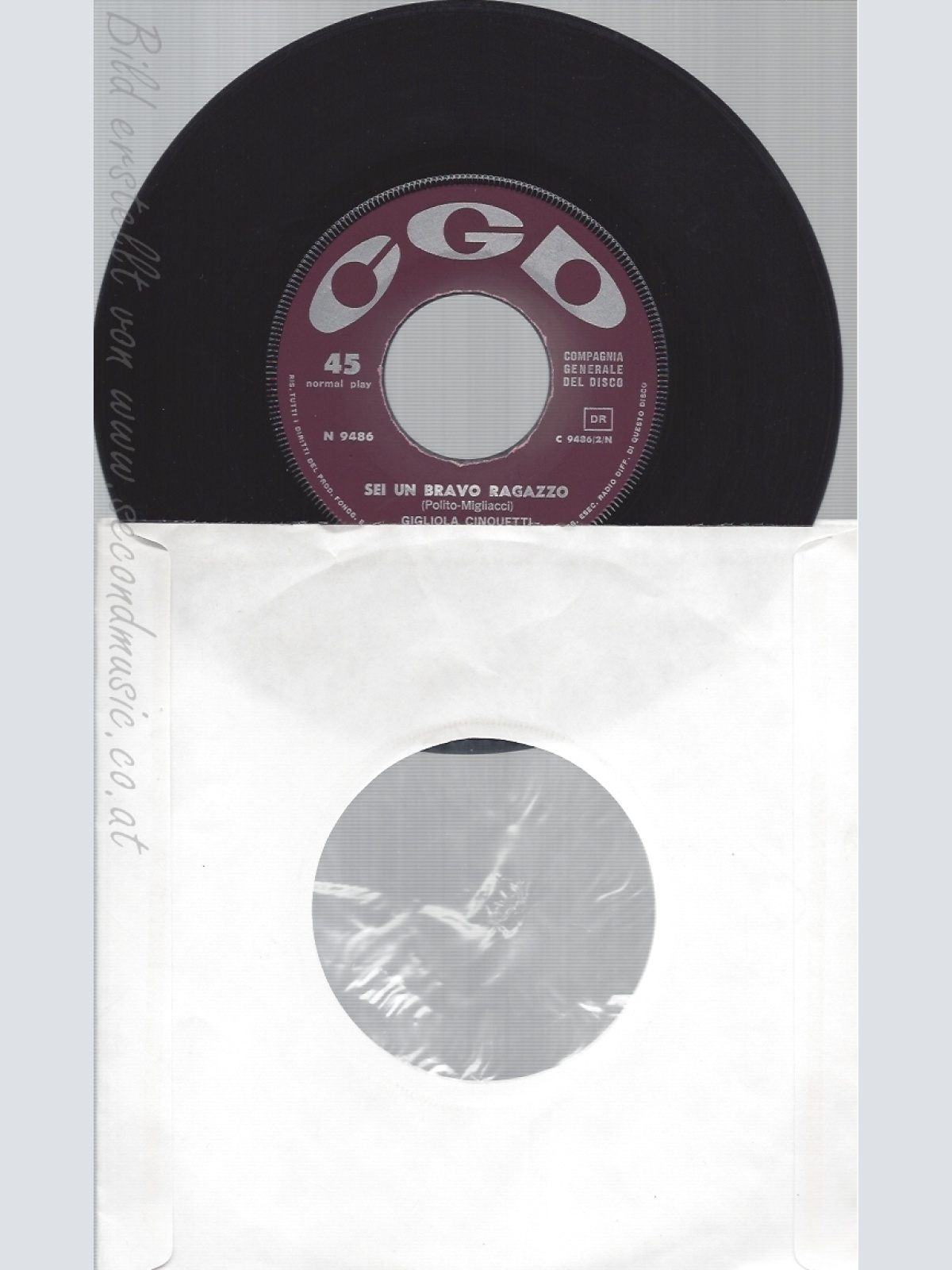 7"GIGLIOLA CINQUETTI--SEI UN BRAVO RAGAZZO