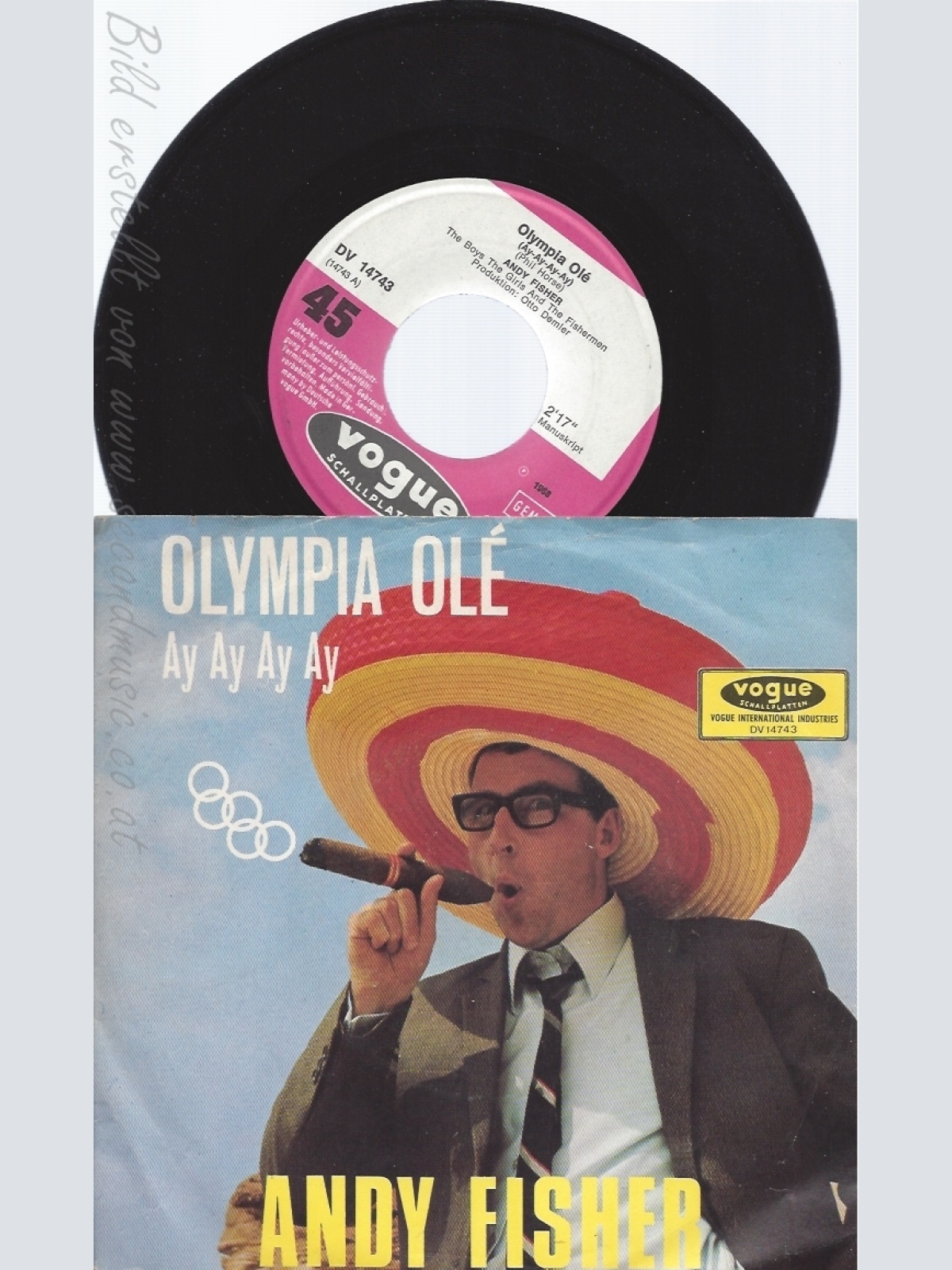 7"ANDY FISHER--OLYMPIA OLE --1968