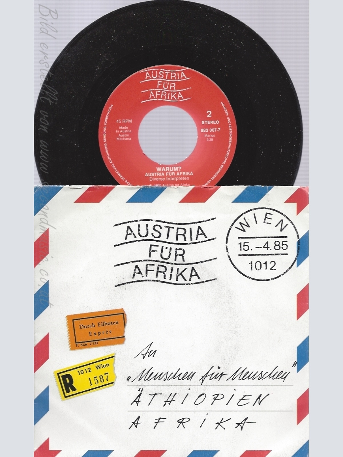 7"AUSTRIA FÜR AFRIKA--AMBROS--HELLER--DANZER--MINISEX