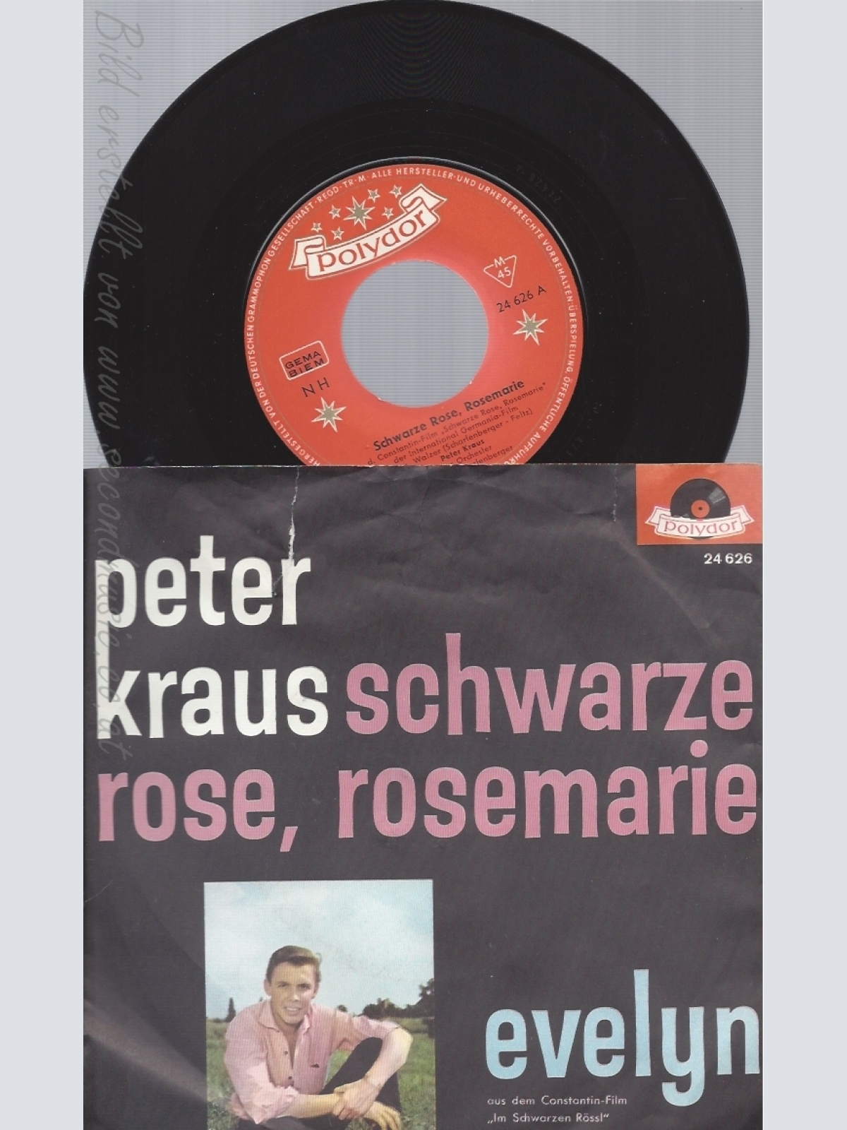 7"PETER KARAUS--SCHWARZE ROSE ROSEMARIE