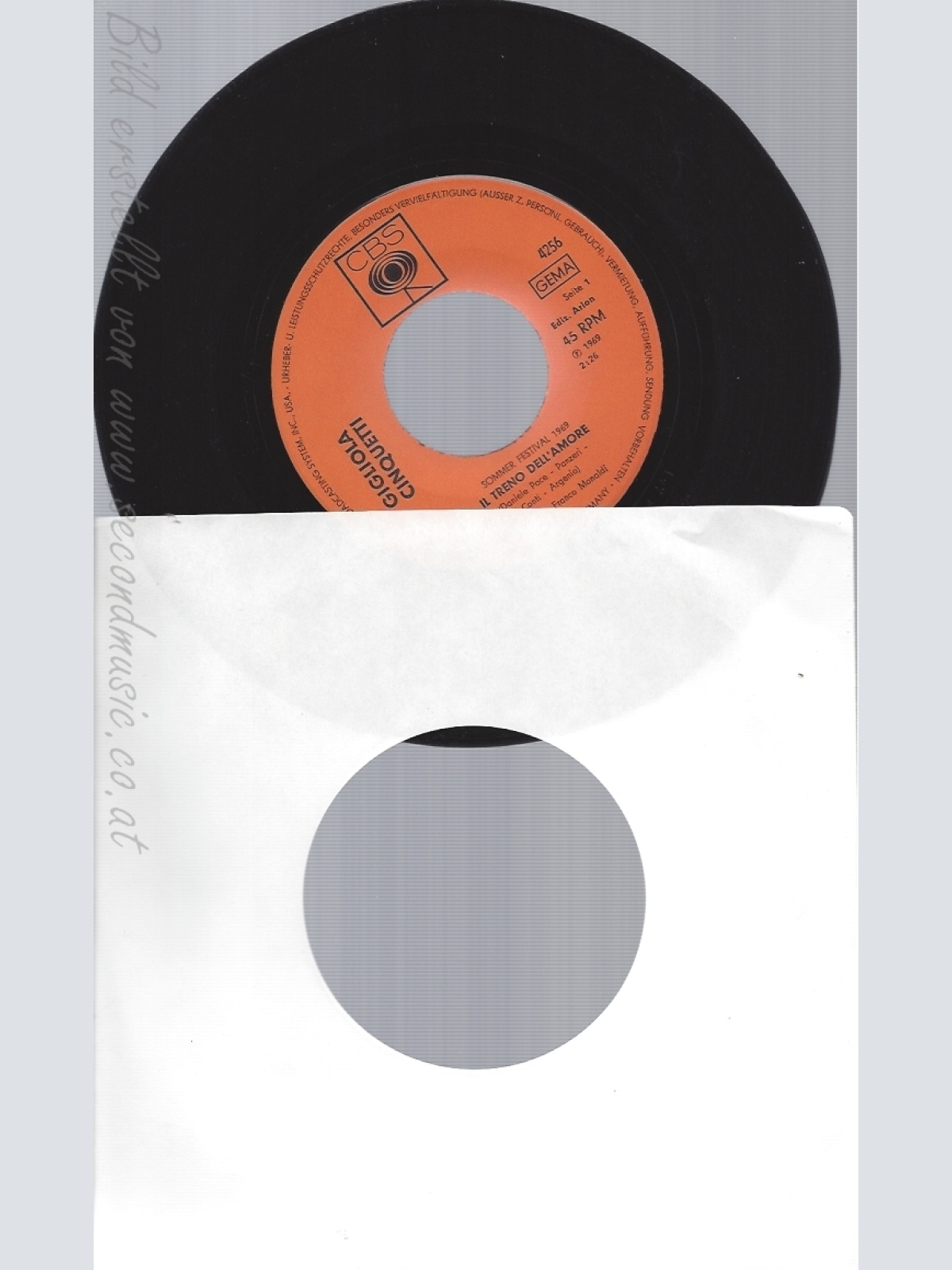 7"GIGLIOLA CINQUETTI--IL TRENO DELL'AMORE