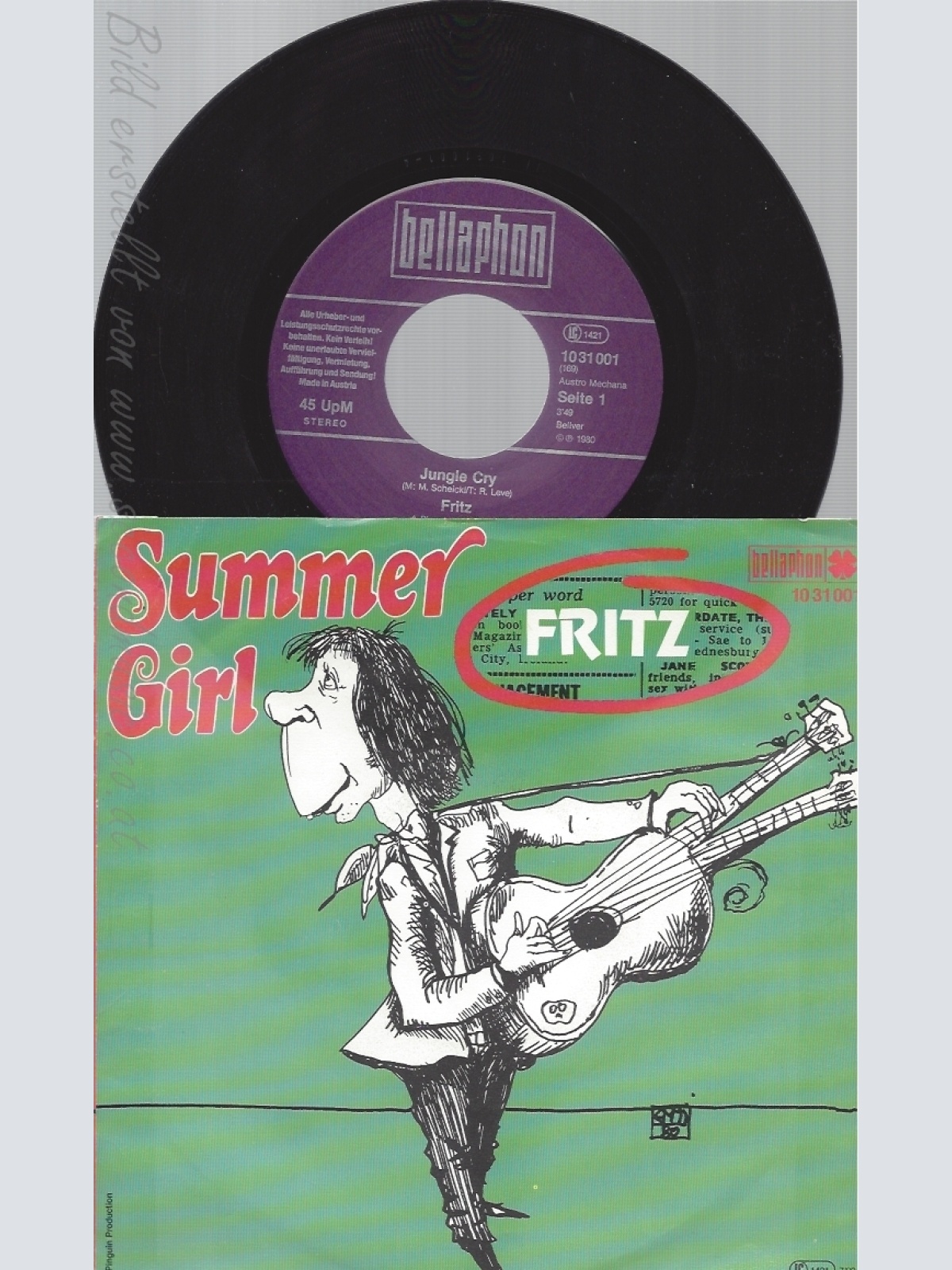7" FRITZ--SUMMER GIRL
