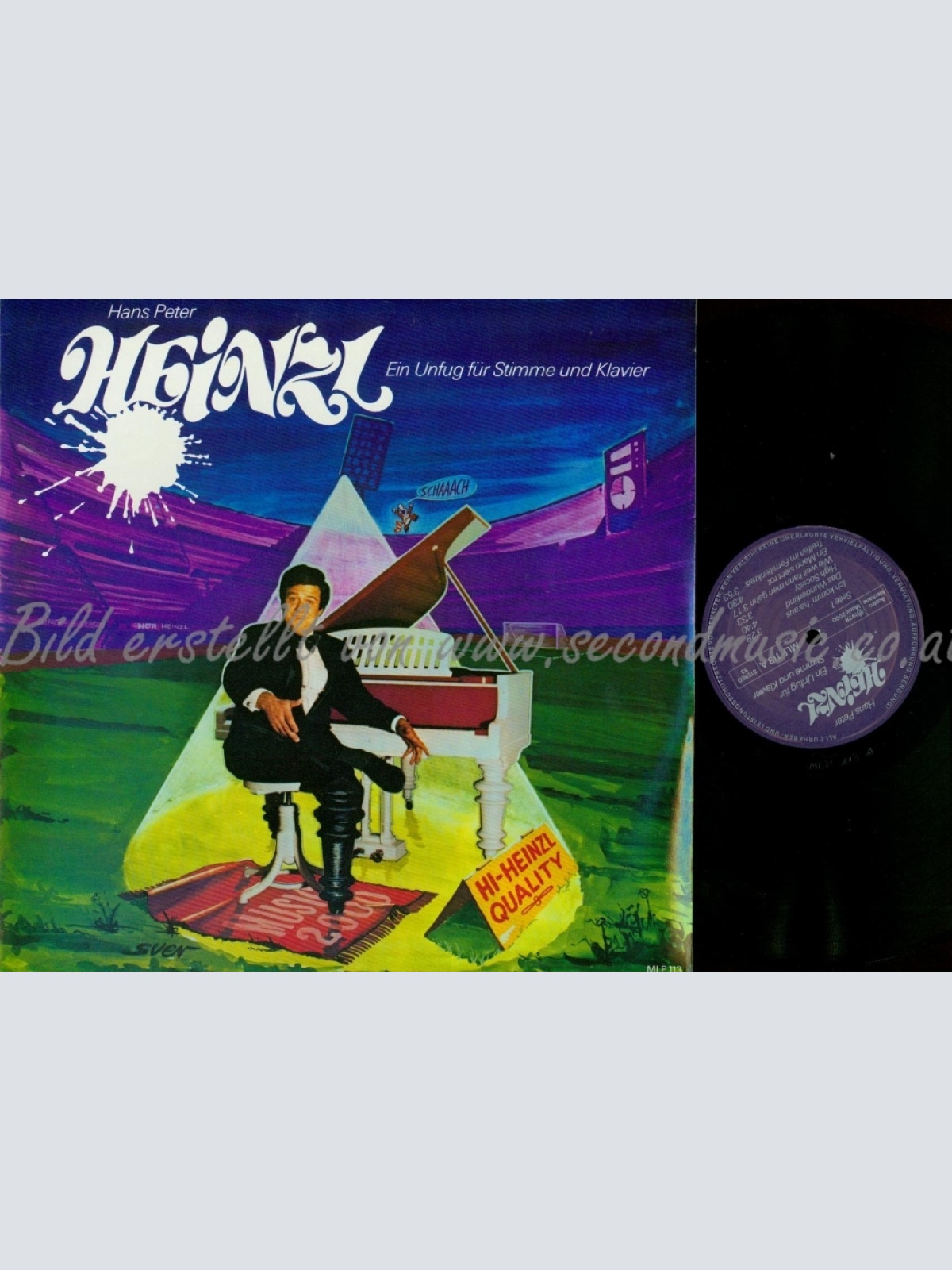 LP--HANS PETER HEINZL--EIN UNFUG FÜR STIMME UND KLAVIER--NM