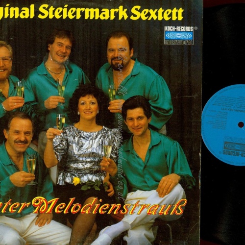 LP--ORIGINAL STEIERMARK SEXTETT--BUNTER MELODIENSTRAUSS