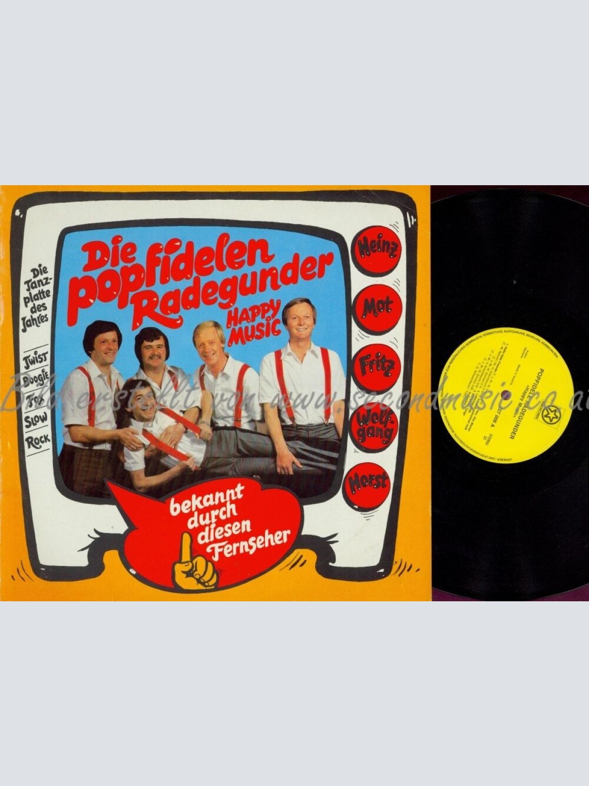 LP--DIE POPFIDELEN RADEGUNDER--HAPPY MUSIC