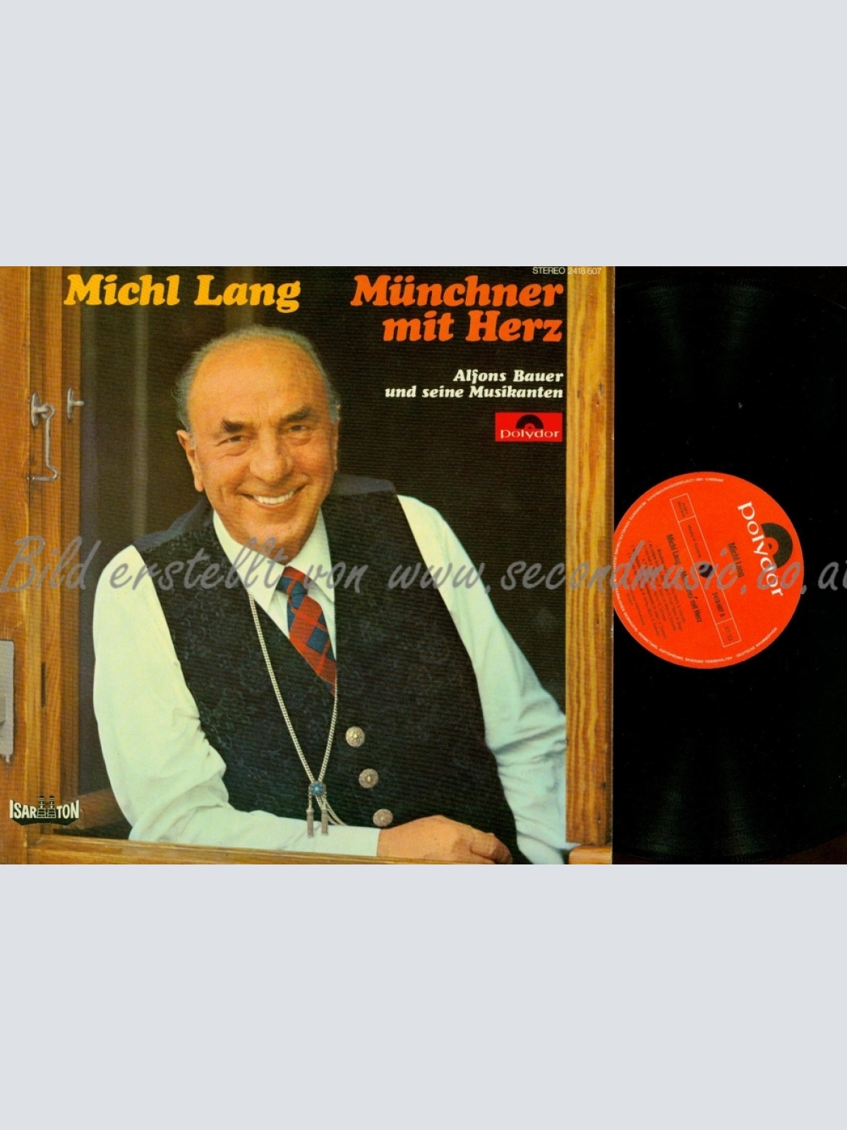 LP--MICHL LANG--ALFONS BAUER--MÜNCHNER HERZ