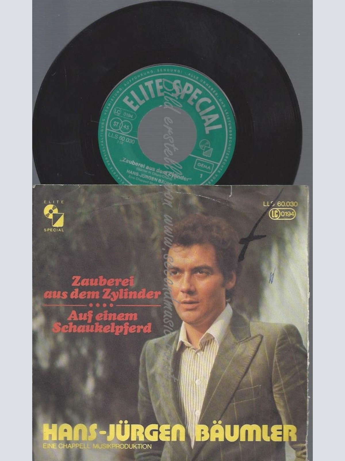7"HANS JÜRGEN BÄUMLER--ZAUBEREI AUS EINEM ZYLINDER