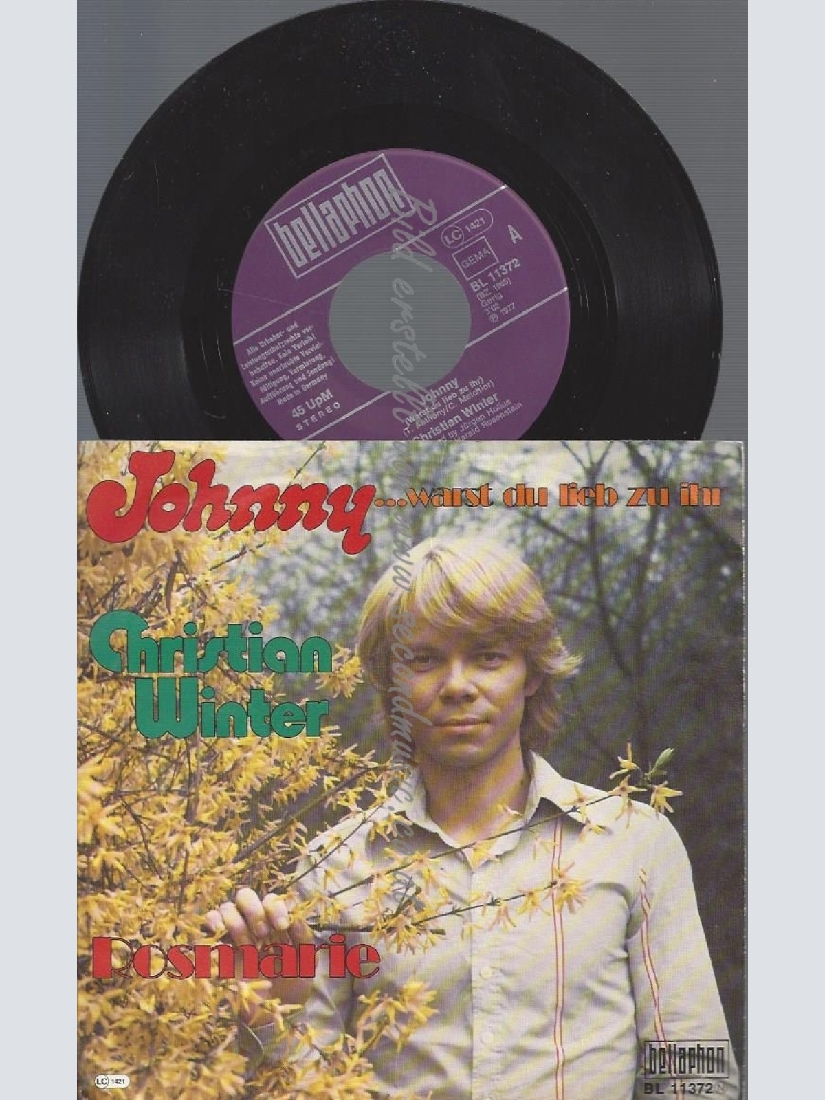 7"CHRISTIAN WINTER--JOHNNY WARST DU LIEB ZU IHM