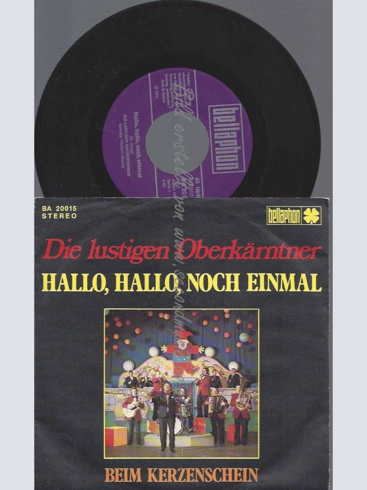 7"DIE LUSTIGEN OBERKÄRNTNER---HALLO HALLO NOCH EINMAL