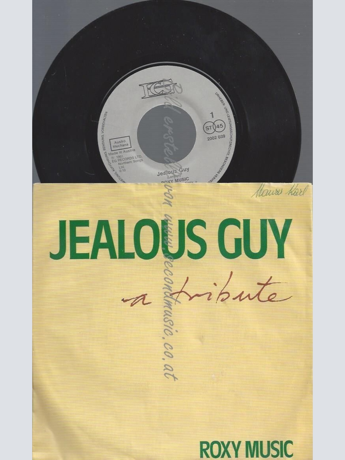 7"ROXY MUSIC--JEALOUS GUY-