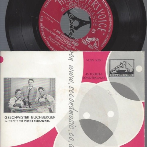 7"GESCHWISTER BUCHBERGER IM TERZETT MIT VIKTOR SCHANDARA--EP