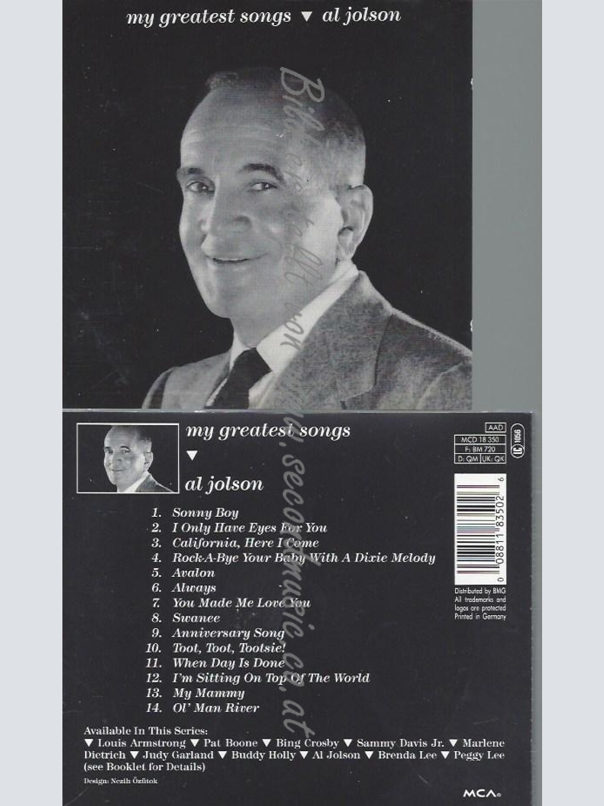 CD--AL JOLSON--MY GREATEST SONGS
