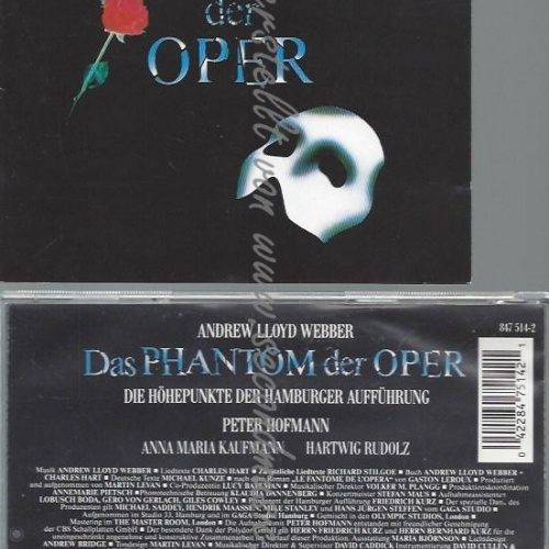 CD--ANDREW LLOYD WEBBER  -DAS PHANTOM DER OPER | SOUND