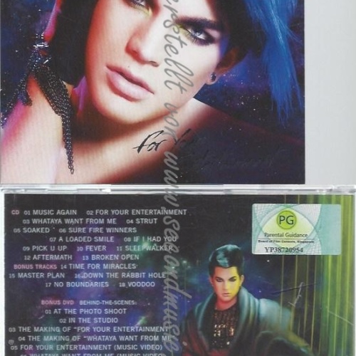 CD--ADAM LAMBERT--FOR YOUR ENTERTAINMENT:SPECIAL | IMPORT
