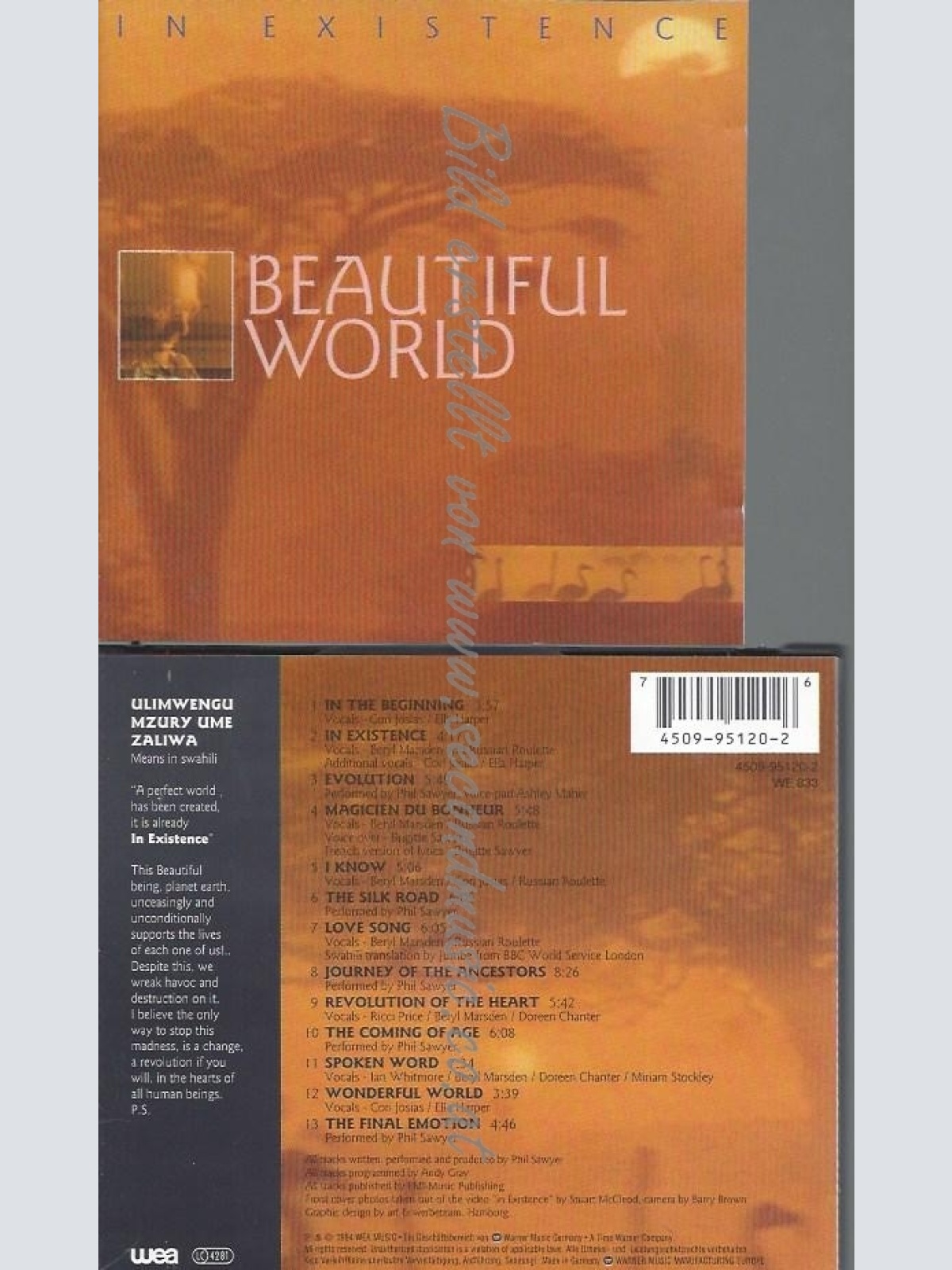 CD--BEAUTIFUL WORLD--IN EXISTENCE